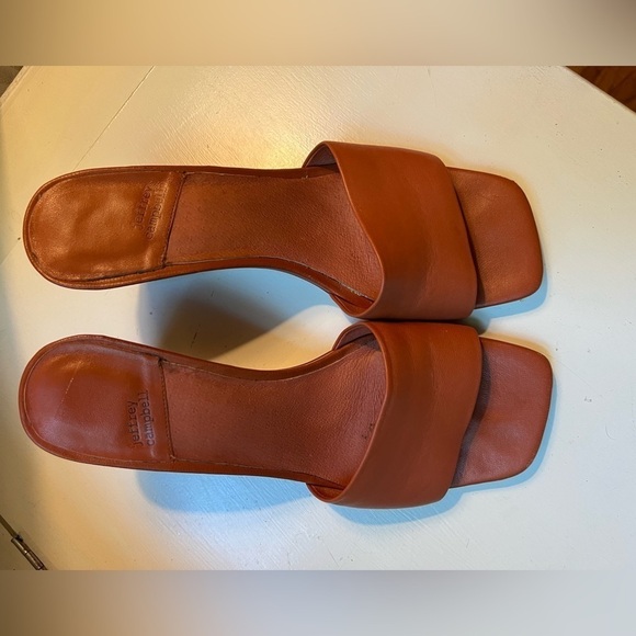 Jeffrey Campbell Appetit Wedge Leather Slide Sandal 9 - Picture 5 of 8